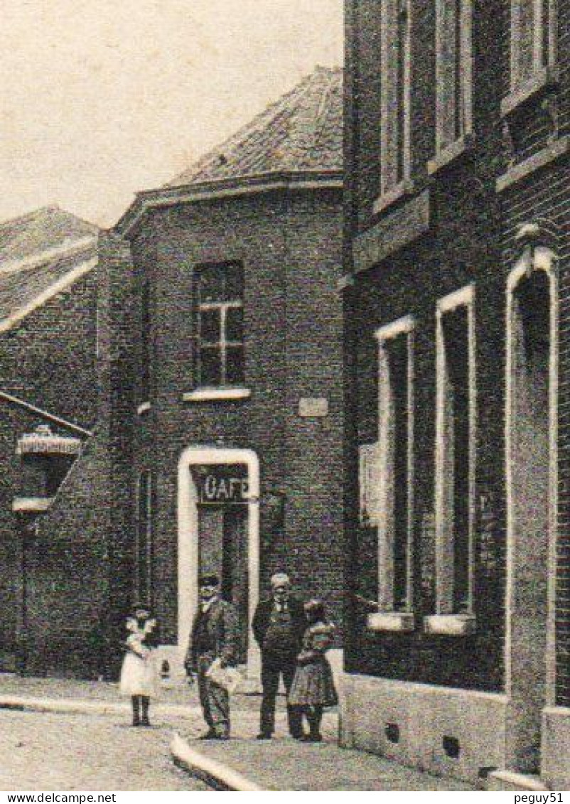 Châtelineau ( Châtelet). Rue De La Vallée. Café. Eglise. - Chatelet