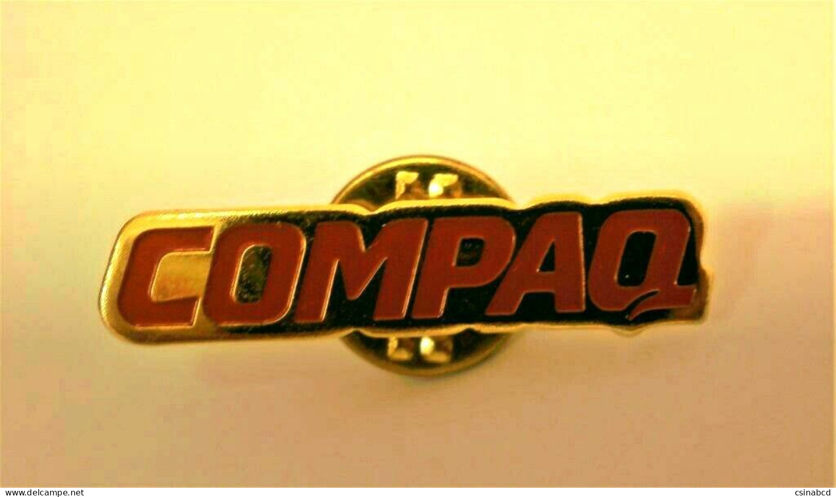 Vintage COMPAQ Computer Pin Lapel Pin Badge - Trademarks