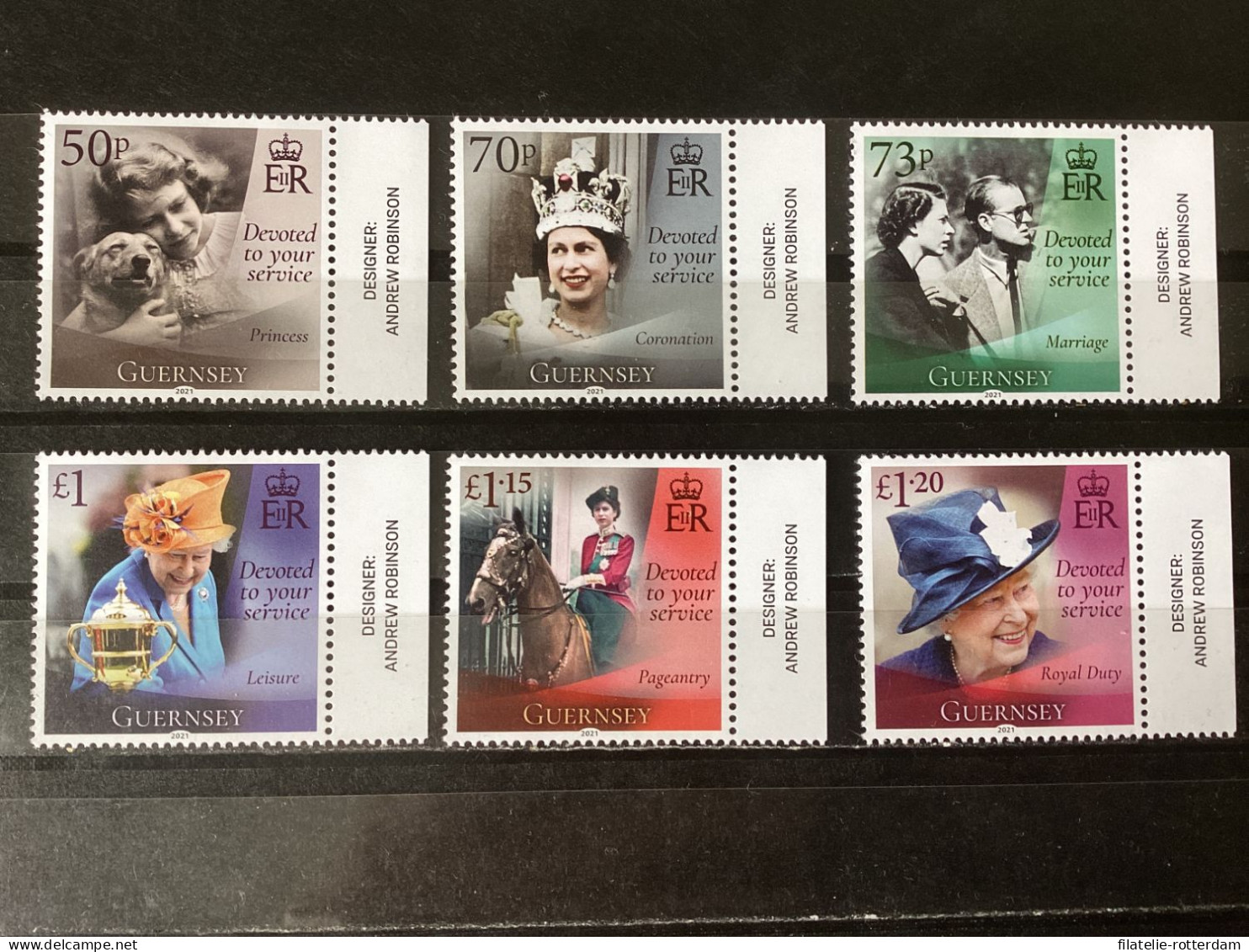 Guernsey - Postfris / MNH - Complete Set Queen Elizabeth 2021 - Guernsey