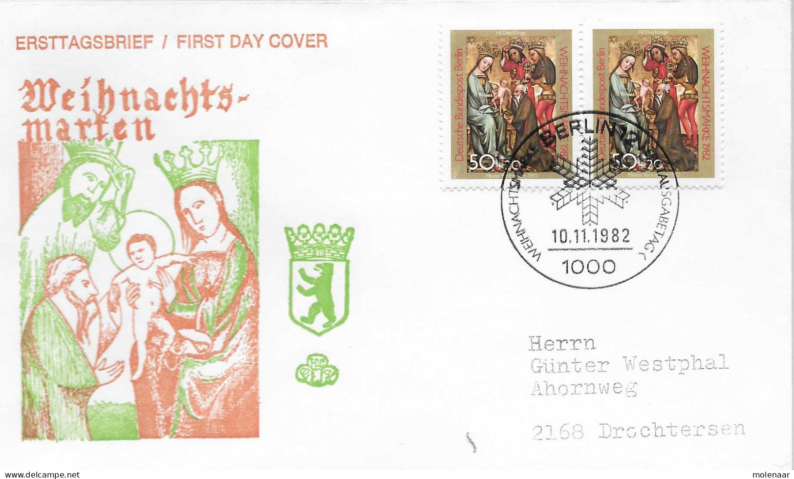 Postzegels > Europa > Duitsland > Berlijn > 1980-1990> Brief Met No. 698 2x (17184) - Brieven En Documenten