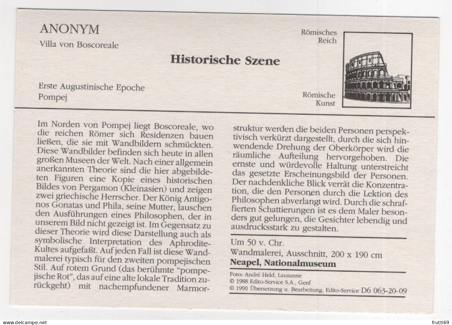 AK 210241 ART / PAINTING ... - Römische Kunst - Erste Augustinische Epoche, Pompej - Anonym - Historische Szene - Antiek