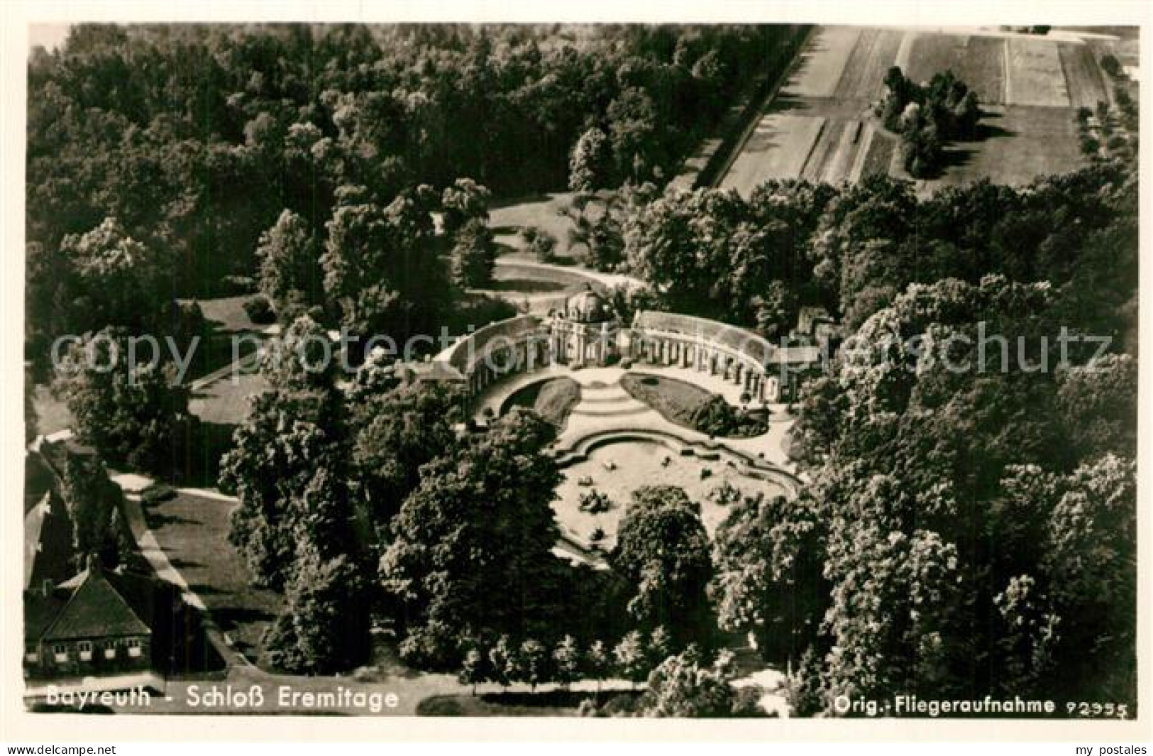 73335367 Bayreuth Schloss Eremitage Original Fliegeraufnahme Bayreuth - Bayreuth