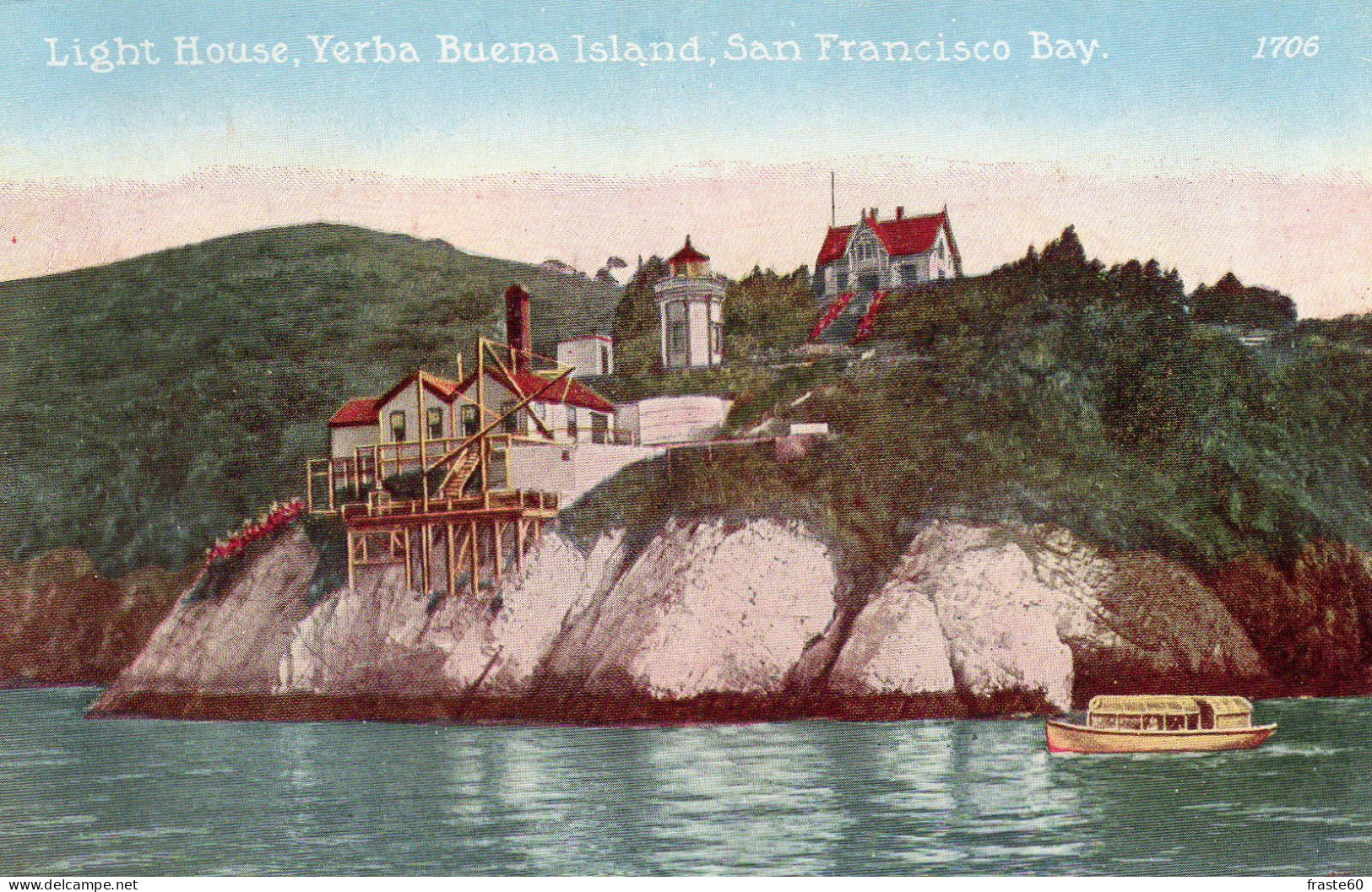 San Francisco Bay - Light House - Yerba Buena Island - San Francisco