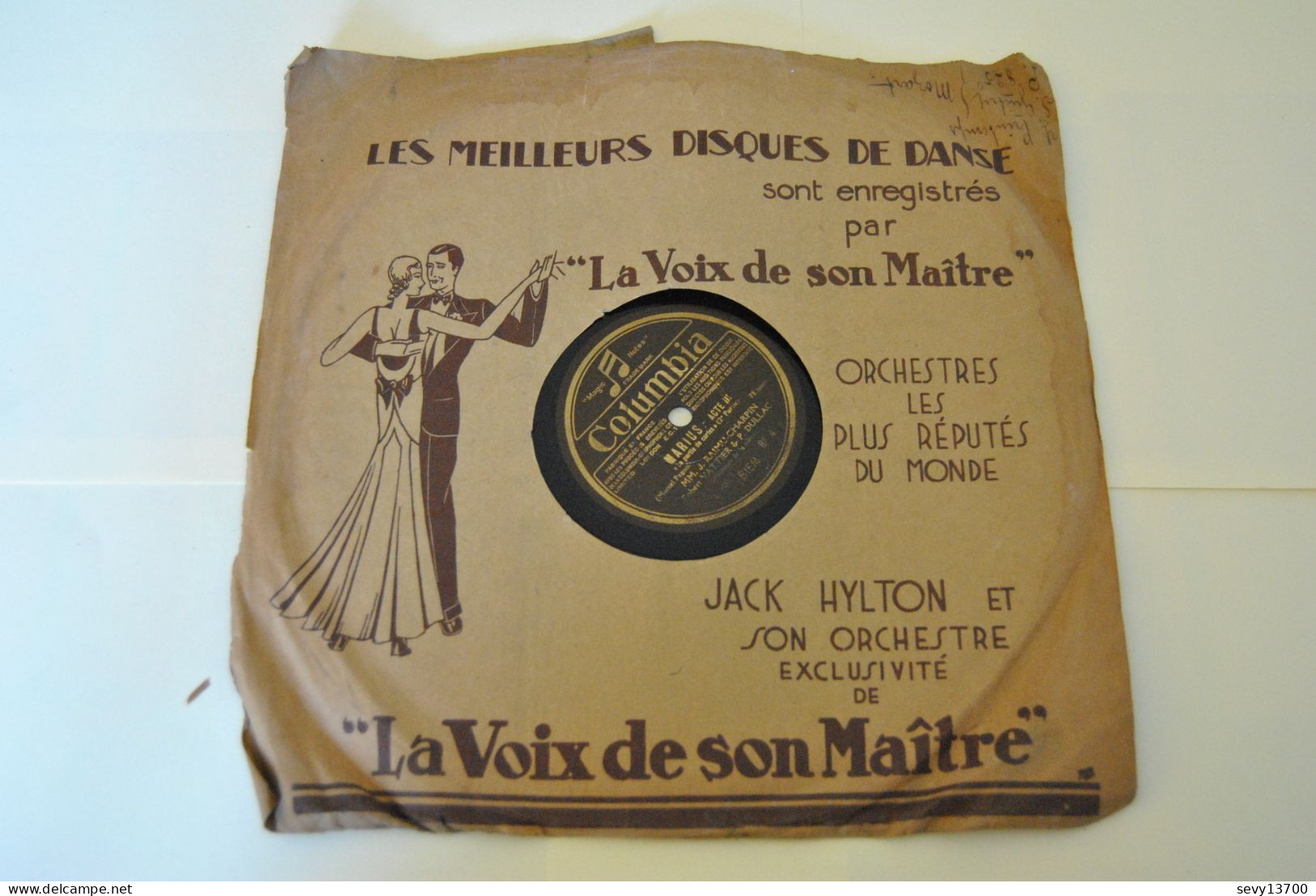 Raimu - Marius La Partie De Carte Partie 1 Et 2 - Disques Columbia 78 Tours - 78 T - Disques Pour Gramophone