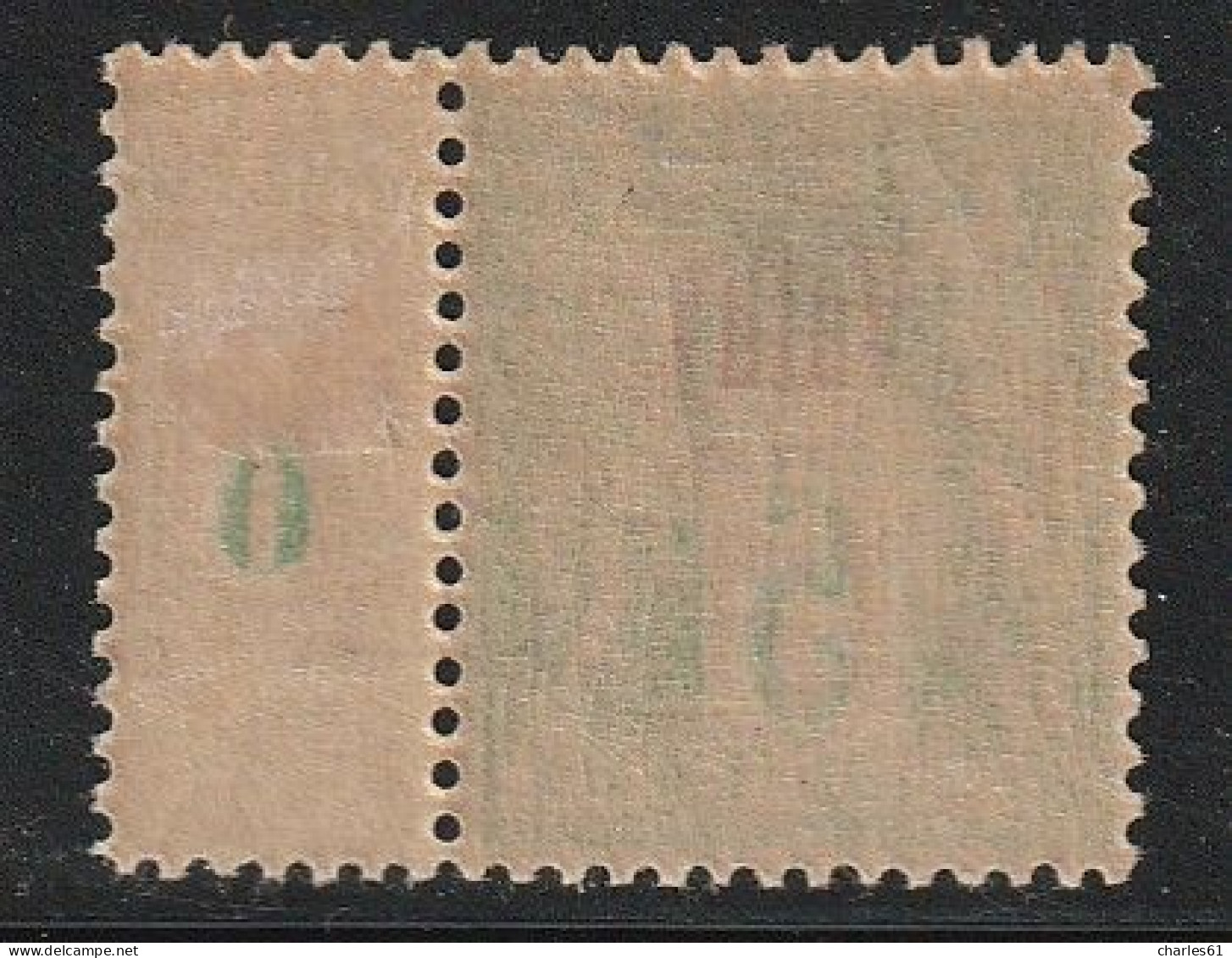 VATHY - N°2 * (1893-1900) 5c Vert-jaune "n/b" - Unused Stamps