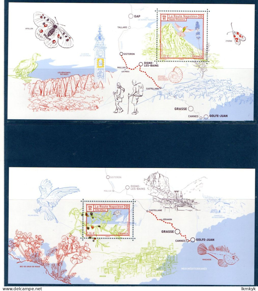 France 2023. Souvenir Philatélique La Route Napoléon RN 85.** - Souvenir Blocks & Sheetlets