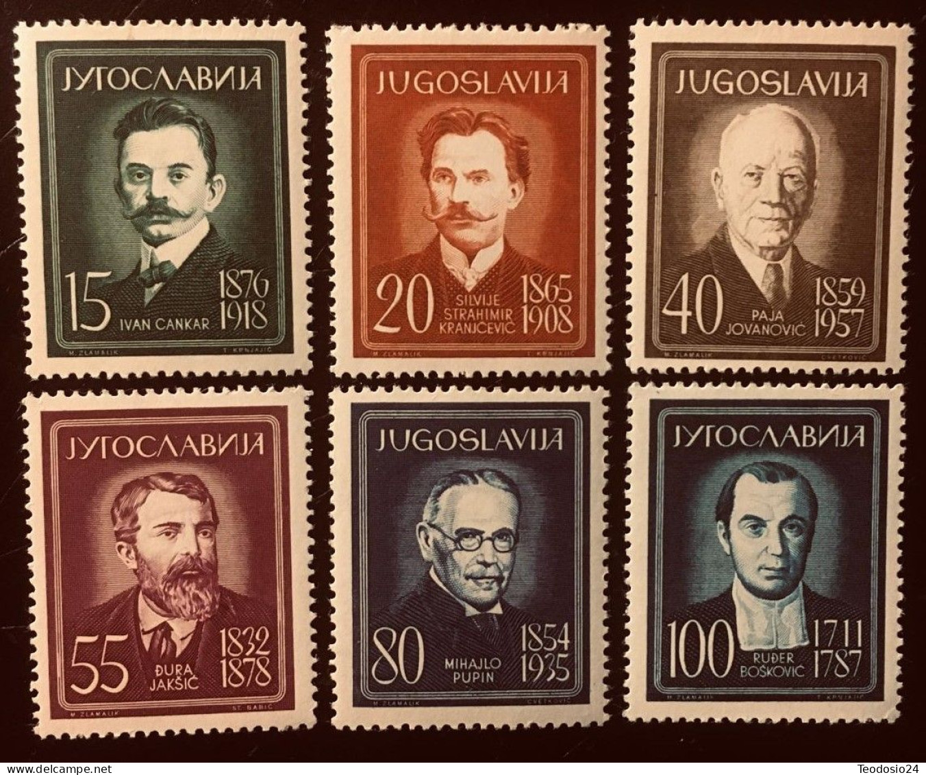 YUGOSLAVIA 1960 836 A 841 ** - Unused Stamps