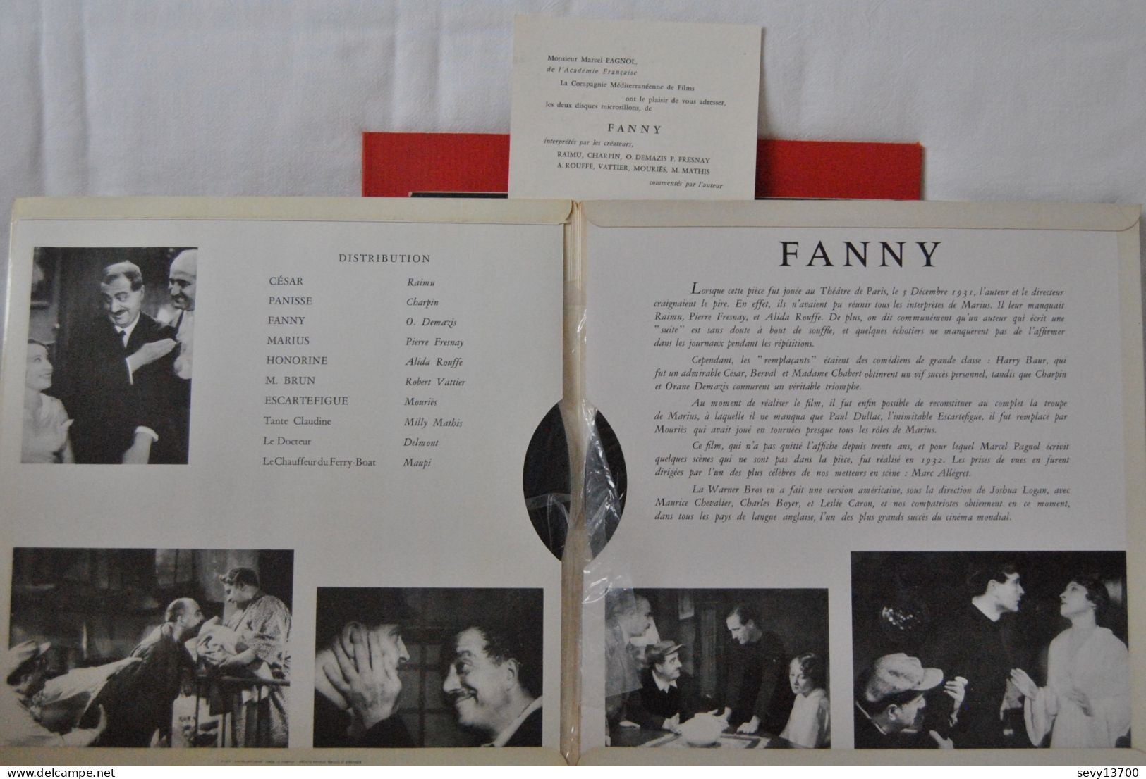 Raimu Dans Fanny De Marcel Pagnol Avec O. Demazis, Charpin, P. Fresnay - Comiques, Cabaret