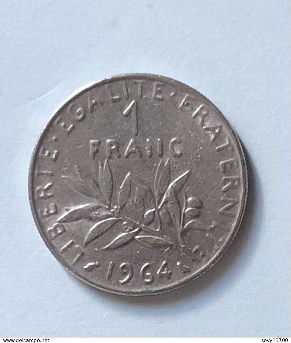 France 2 Pièces De Monnaie Semeuse 1 Franc De 1964 Et 5 Francs De 1971 - Other & Unclassified