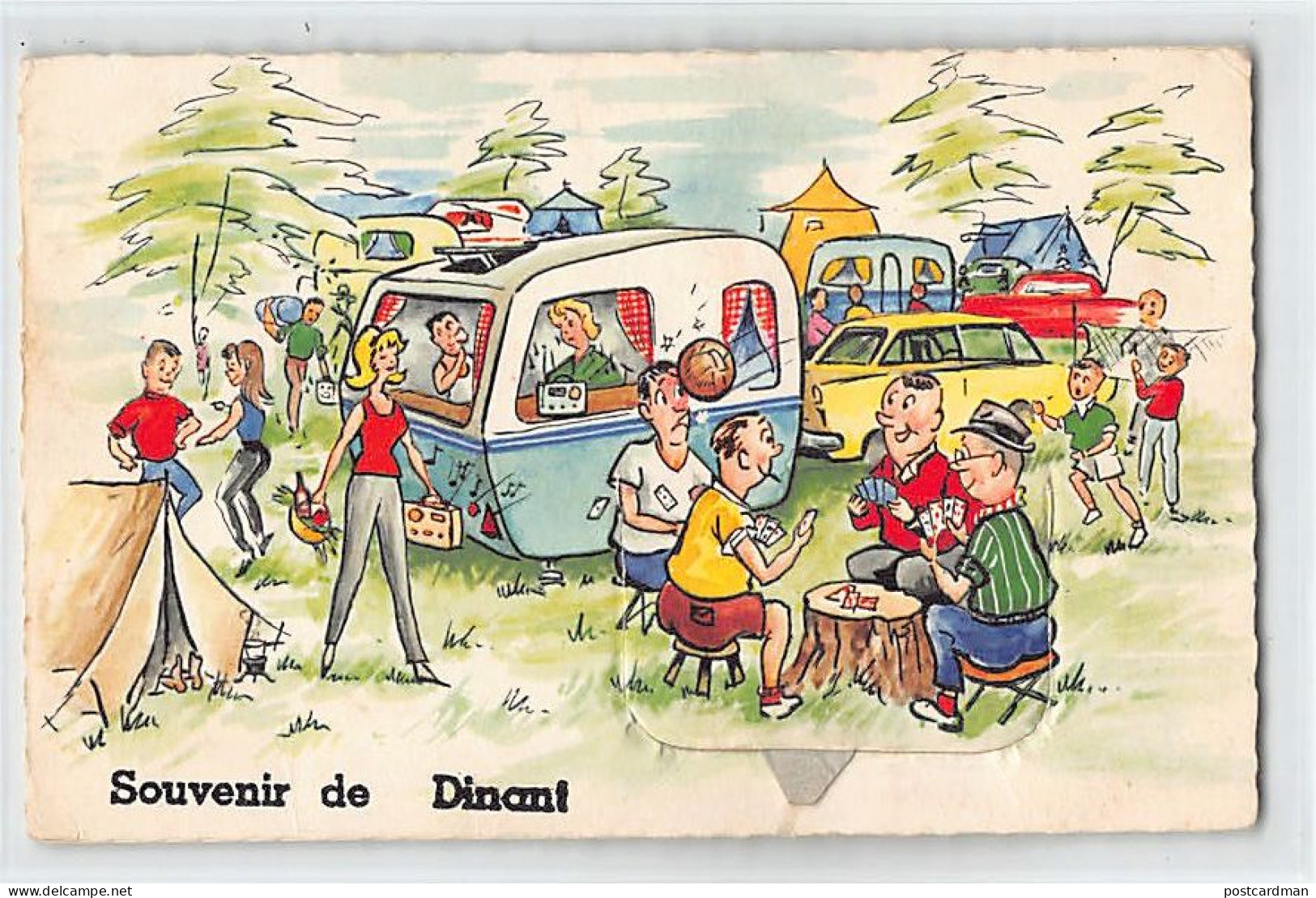 Belgique - DINANT (Namur) Souvenir De - Camping - Carte à Système - Dinant