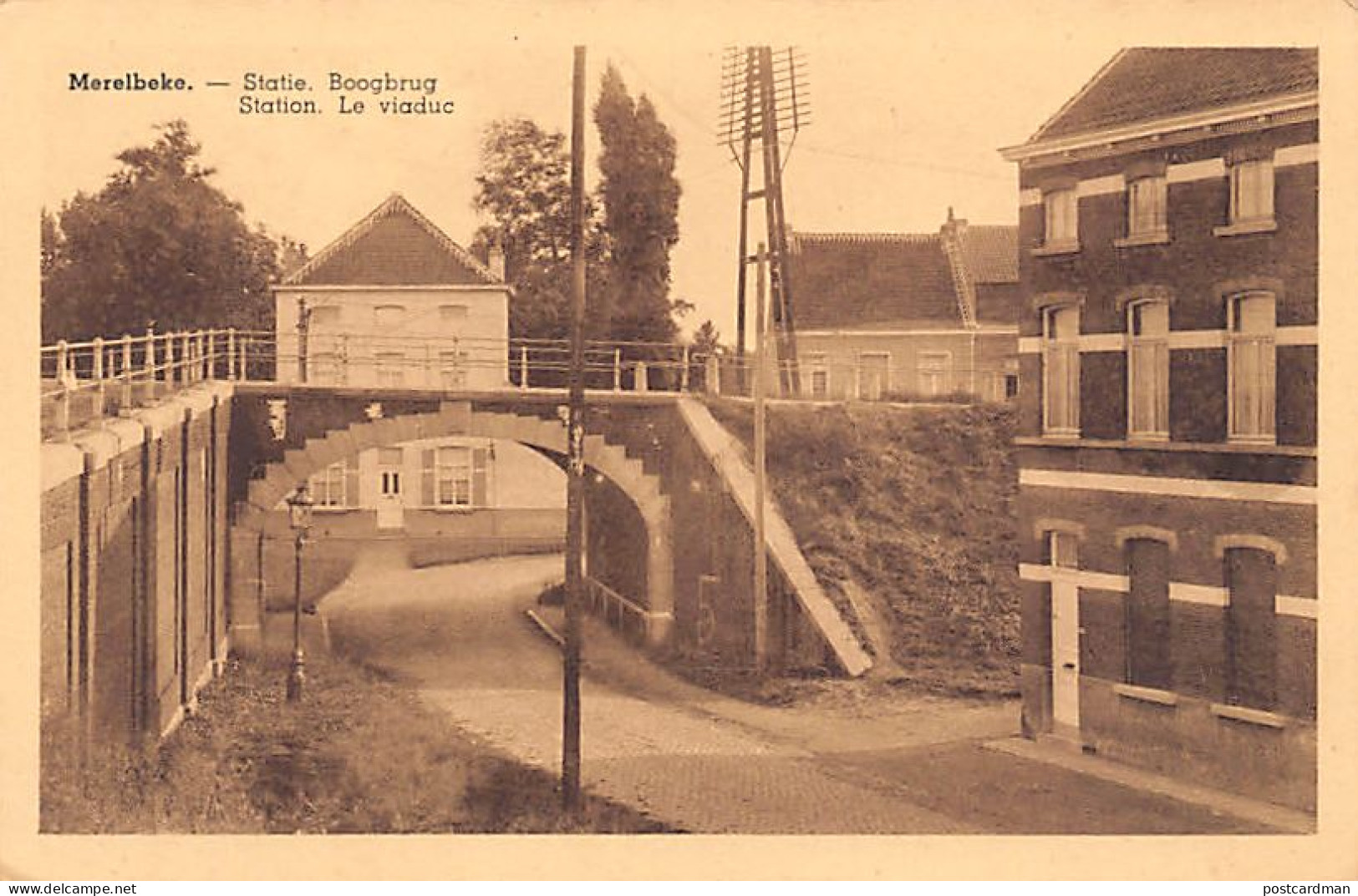 België - MERELBEKE (O. Vl.) Statie - Boogbrug - Merelbeke