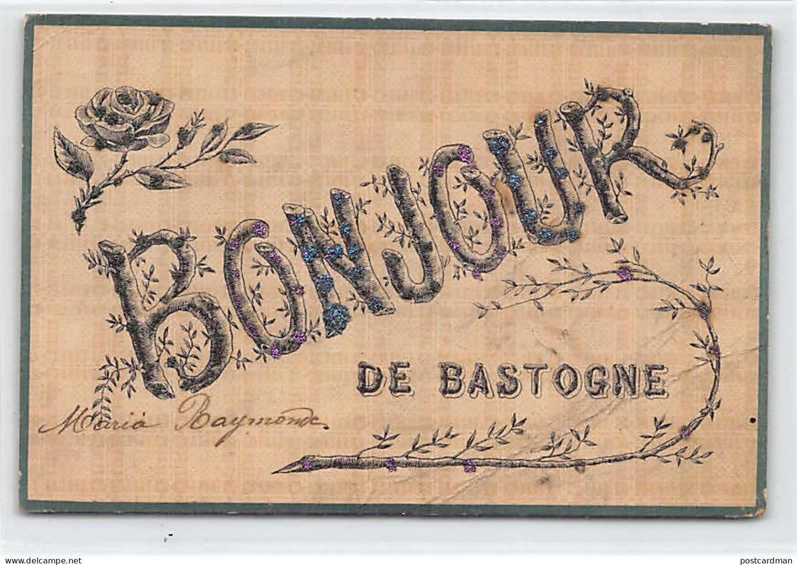 Belgique - BASTOGNE (Lux.) Bonjour De... - Bastogne