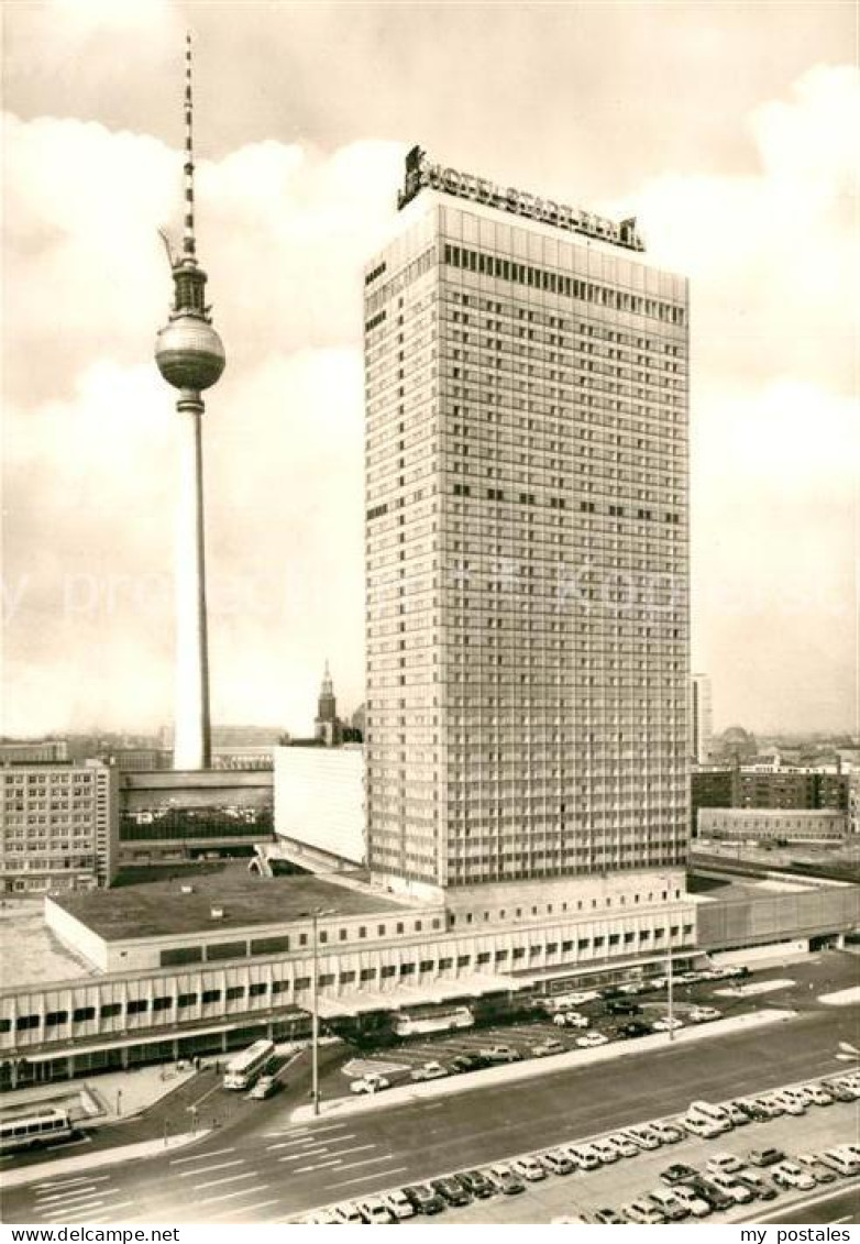 73334458 Berlin Interhotel Stadt Berlin Mit UKW Und Fernsehturm Berlin - Andere & Zonder Classificatie