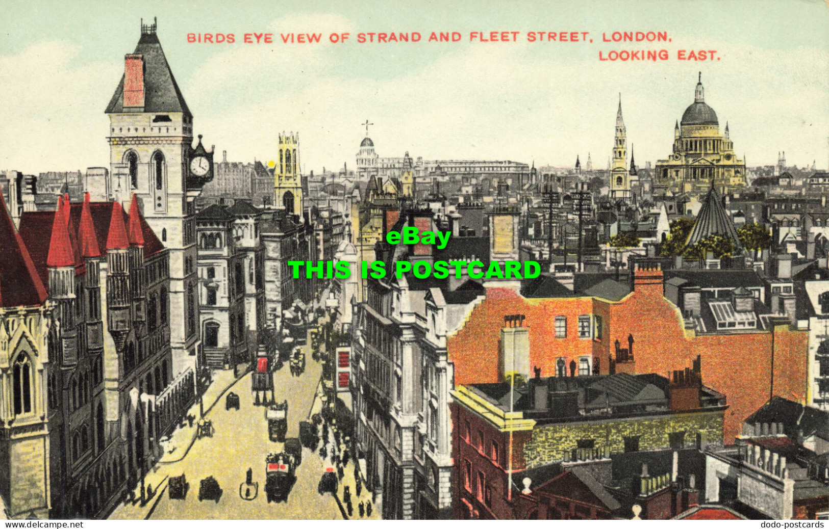 R621611 Birds Eye View Of Strand And Fleet Street. London. Looking East. Star Se - Altri & Non Classificati