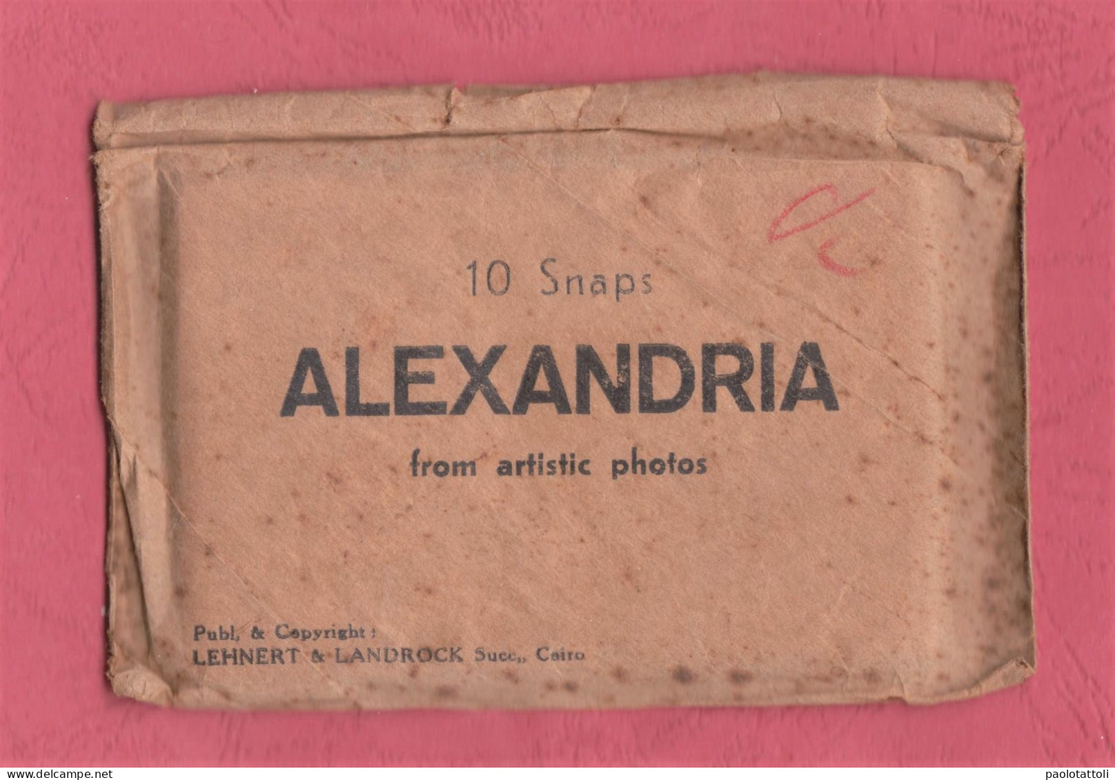 Egypt. Alexandria. 10 Snap From Artistic Photos. Publ. & Copyright Lehnert & Landrock. 92x 60mm. - Obj. 'Souvenir De'