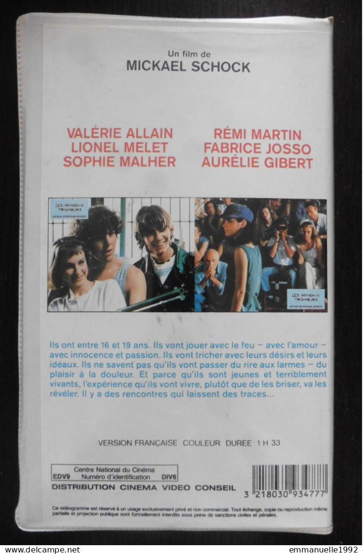 VHS Les Nouveaux Tricheurs 1987 Valérie Allain Fabrice Josso Lionel Melet - RARE ! - Drama