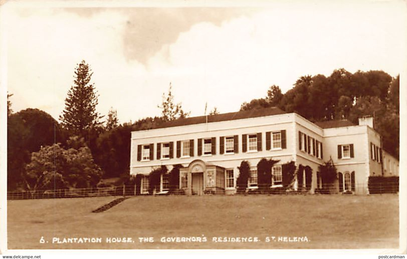 ST. HELENA - Plantation House, The Governor's Residence - REAL PHOTO - Publ. JUDGES' LTD. 6 - St. Helena