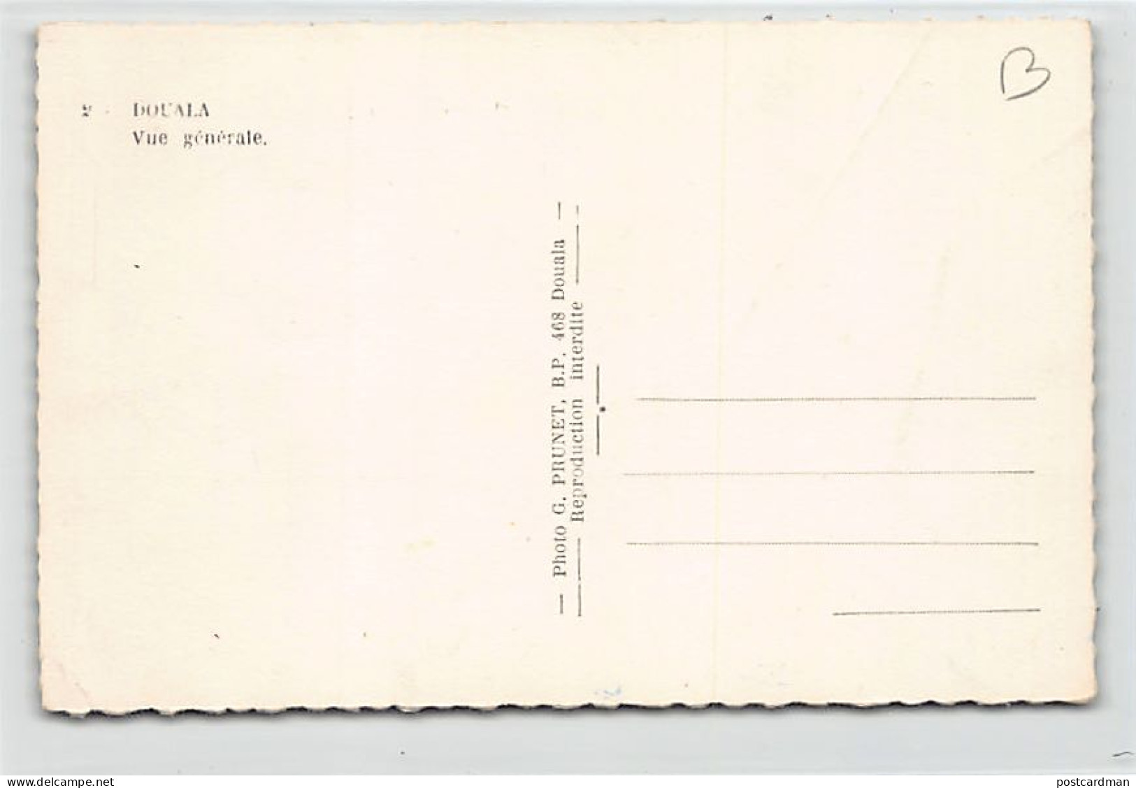 Cameroun - DOUALA - Vue Générale Aérienne - Ed. G. Prunet 2 - Cameroun