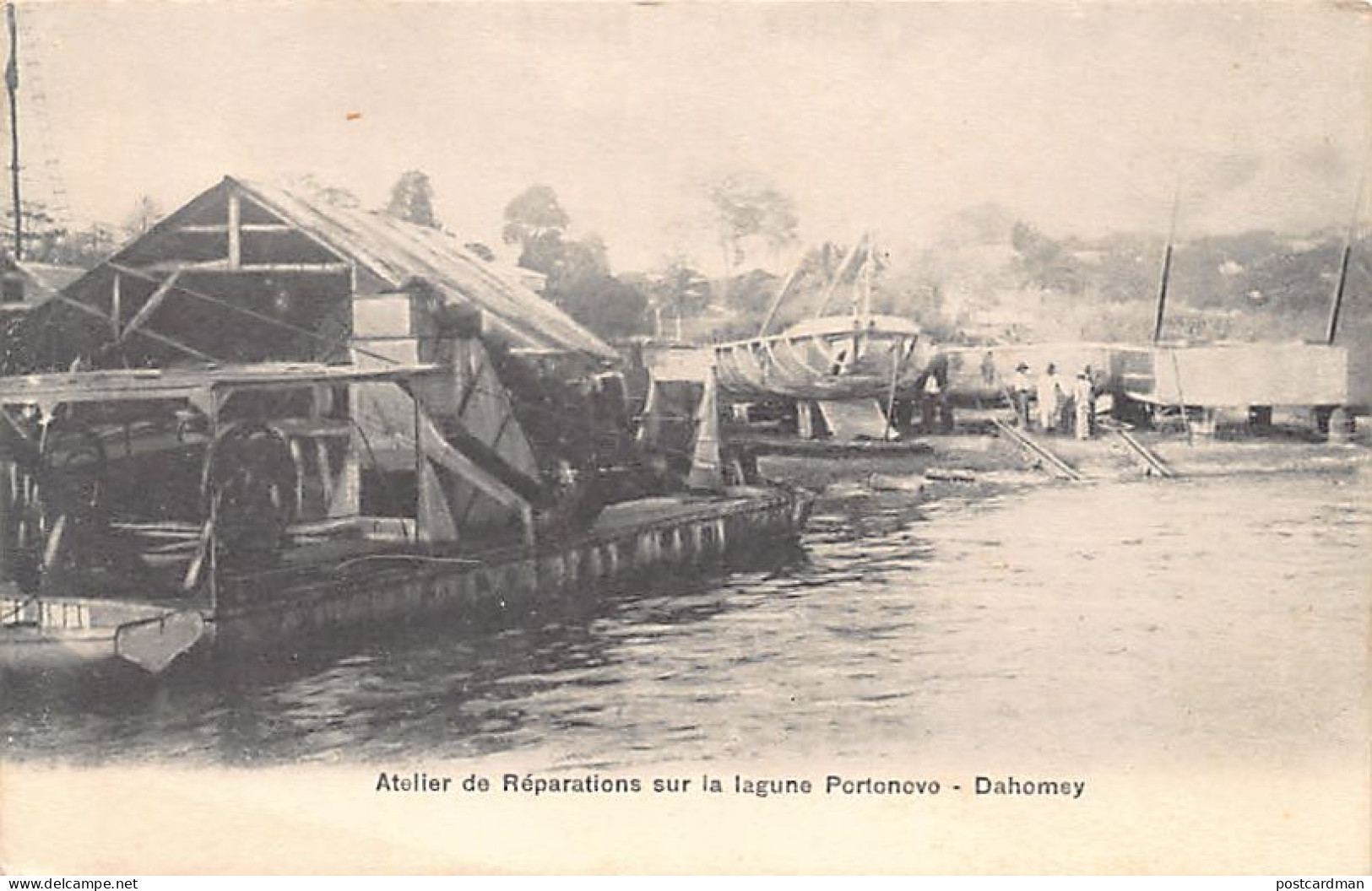Bénin - PORTO NOVO - Atelier De Réparations Des Navires Sur La Lagune - Ed. Inconnu  - Benin