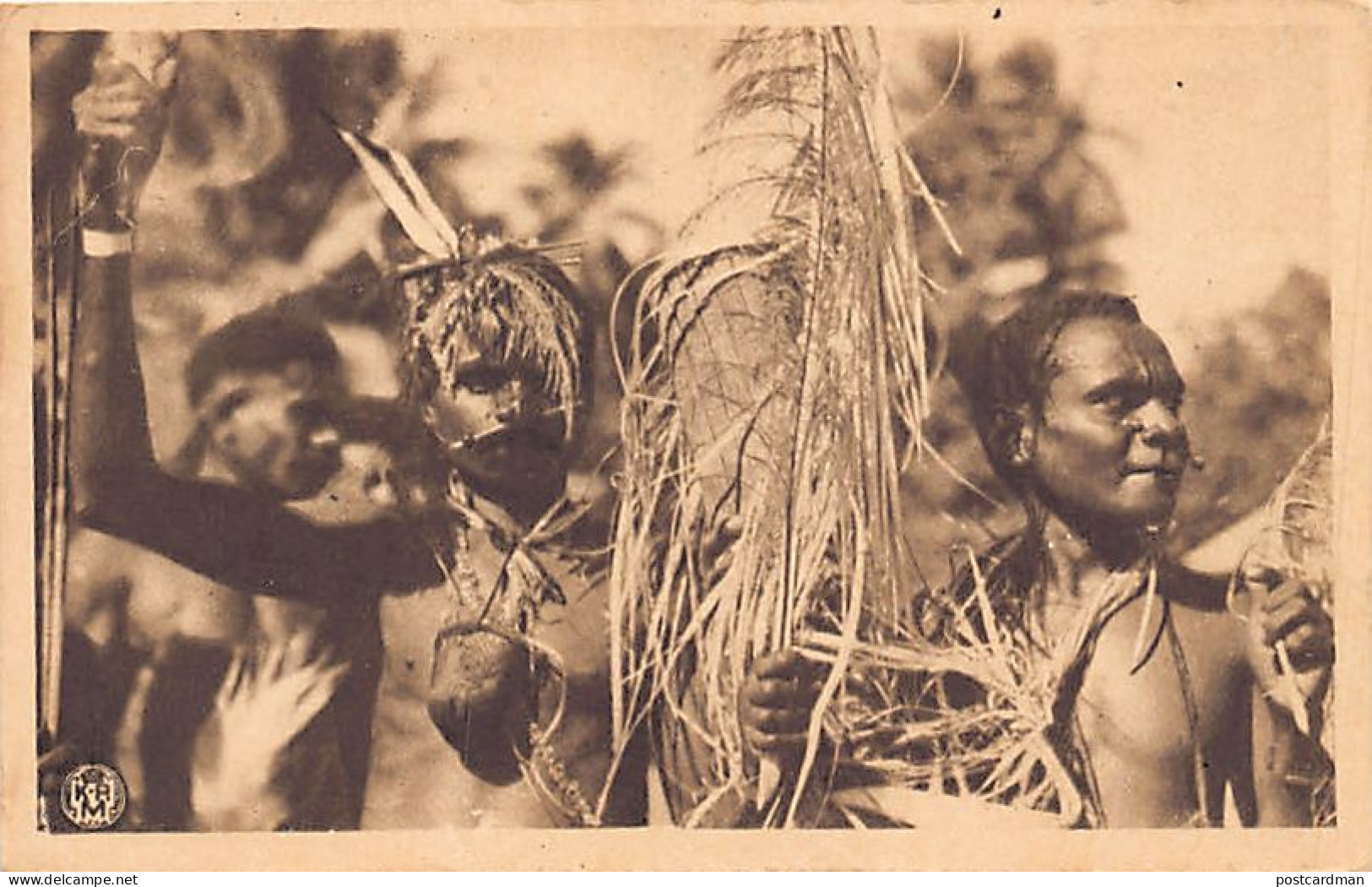 Dutch New Guinea - War Dancers - Publ. Koninklijke Paketvaart Maatschappij  - Papouasie-Nouvelle-Guinée