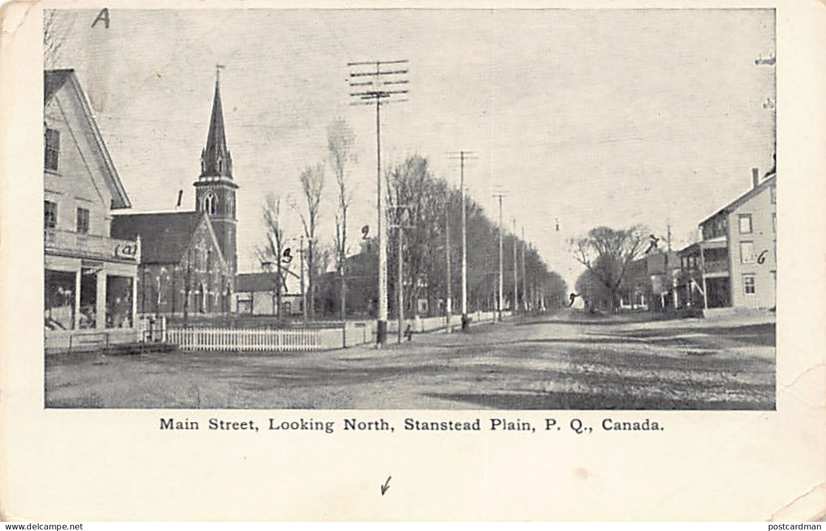 Canada - STANSTEAD (QC) Main Street, Looking North - Publ. Unknown  - Autres & Non Classés