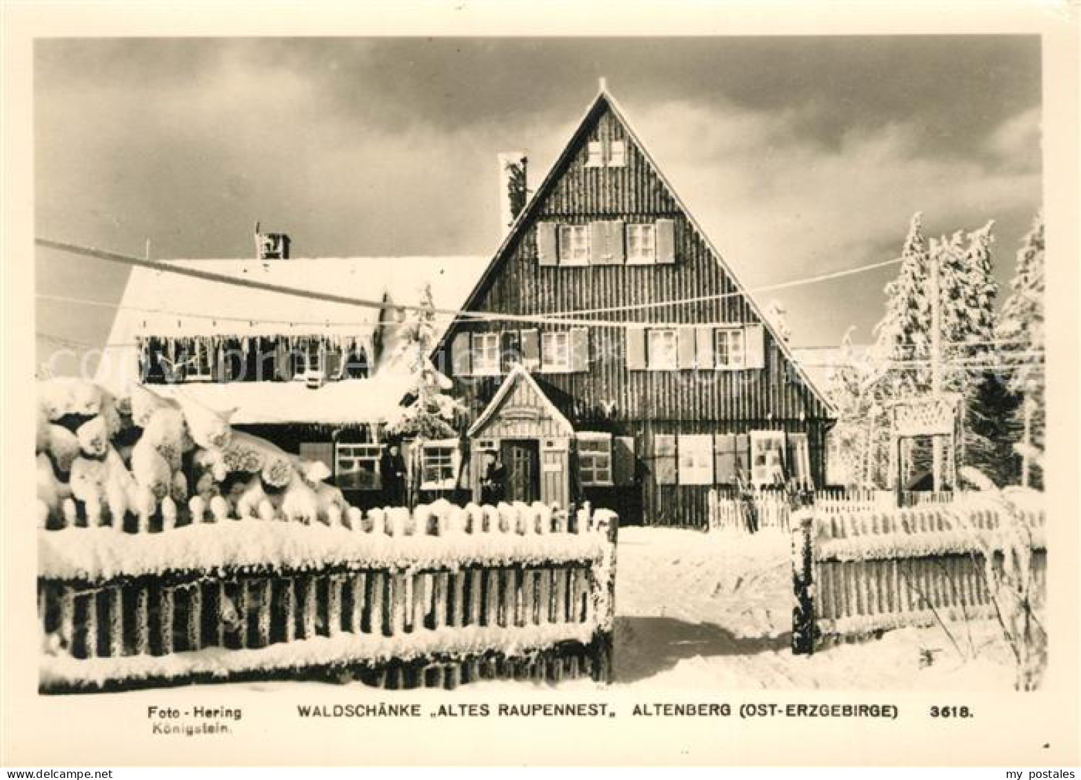 73334358 Altenberg Erzgebirge Waldschaenke Altes Raupennest Altenberg Erzgebirge - Geising