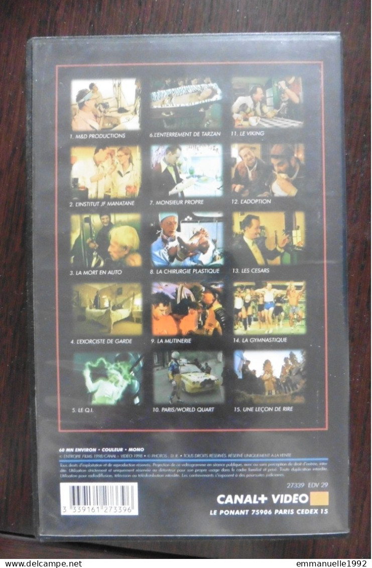 VHS Monsieur Manatane Les Carnets Benoit Poelvoorde Canal + Video 1998 - Rare ! - Series Y Programas De TV