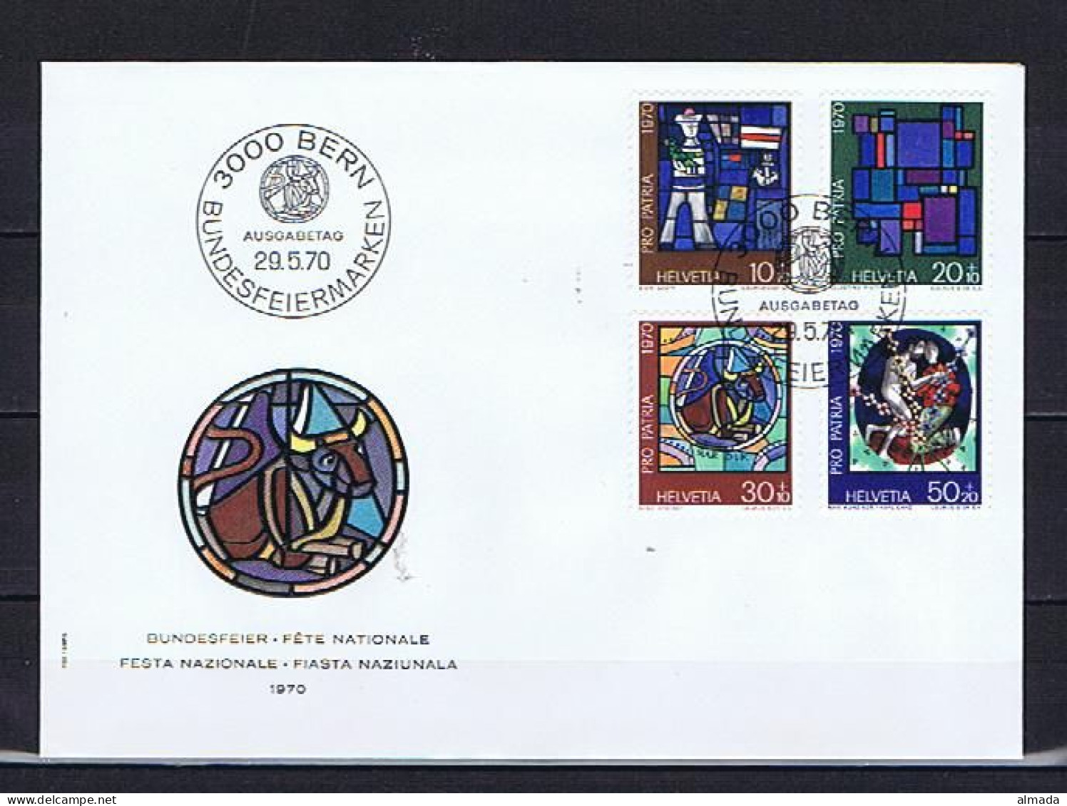 Schweiz 1970: FDC Michel 925-928 - FDC