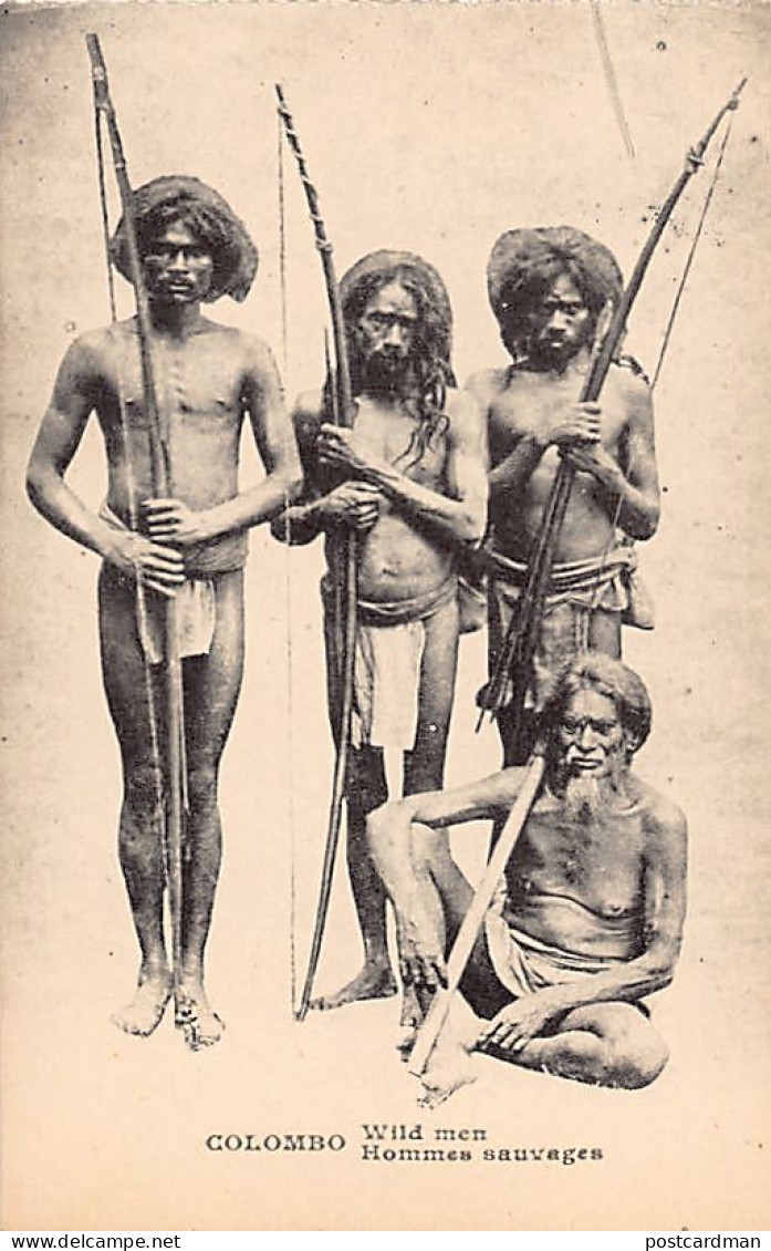 Sri Lanka - Veddahs - Wild Men - Publ. H. Grimaud (no Imprint) - Sri Lanka (Ceylon)
