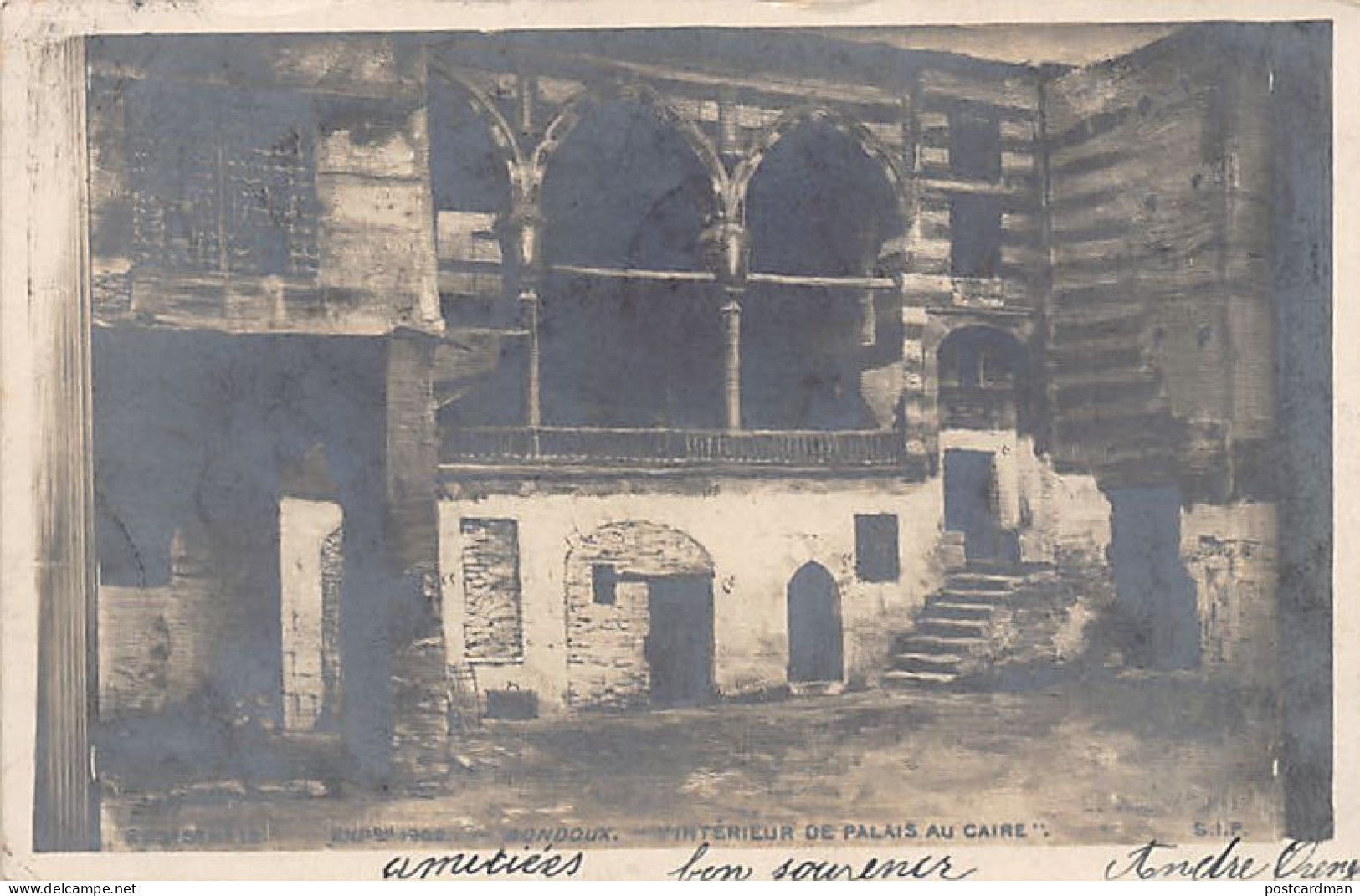 Egypt - CAIRO - Inside A Palace, From A Painting By Jules Georges Bondoux At The Paris 1902 Exhibition - Publ. S.I.P.  - Kairo