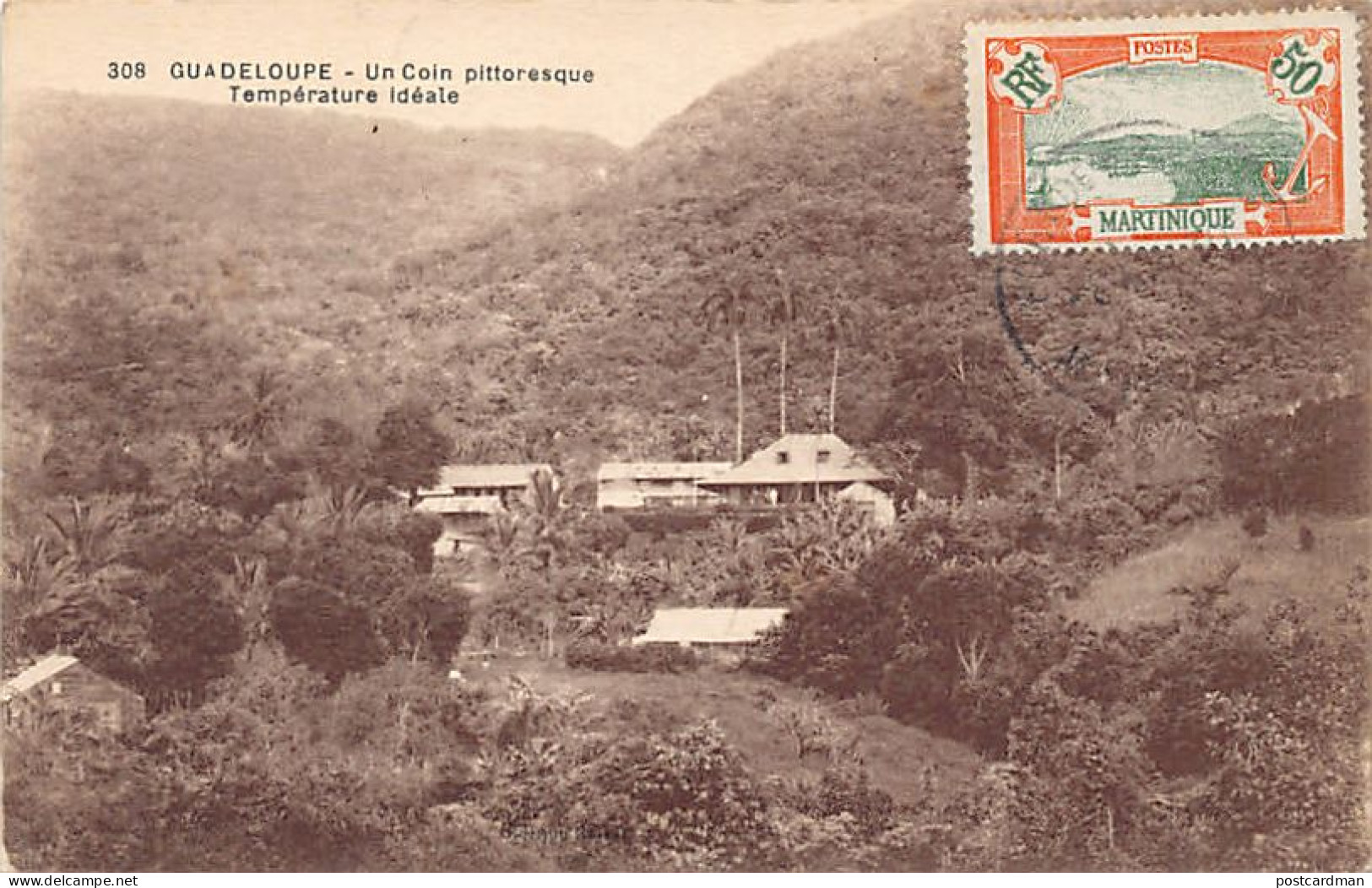 Guadeloupe - Un Coin Pittoresque, Température Idéale - Ed. Boisel 308 - Other & Unclassified