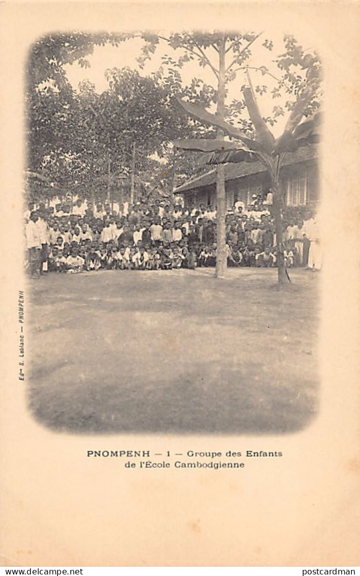 Cambodge - PHNOM PENH - Groupe Des Enfants De L'École Cambodgienne - Ed. S. Leblanc 1 - Camboya