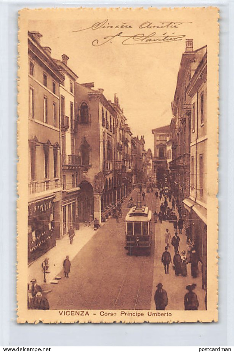 VICENZA - Corso Principe Umberto - Tram - Ed. G. Buso 1458 - Vicenza
