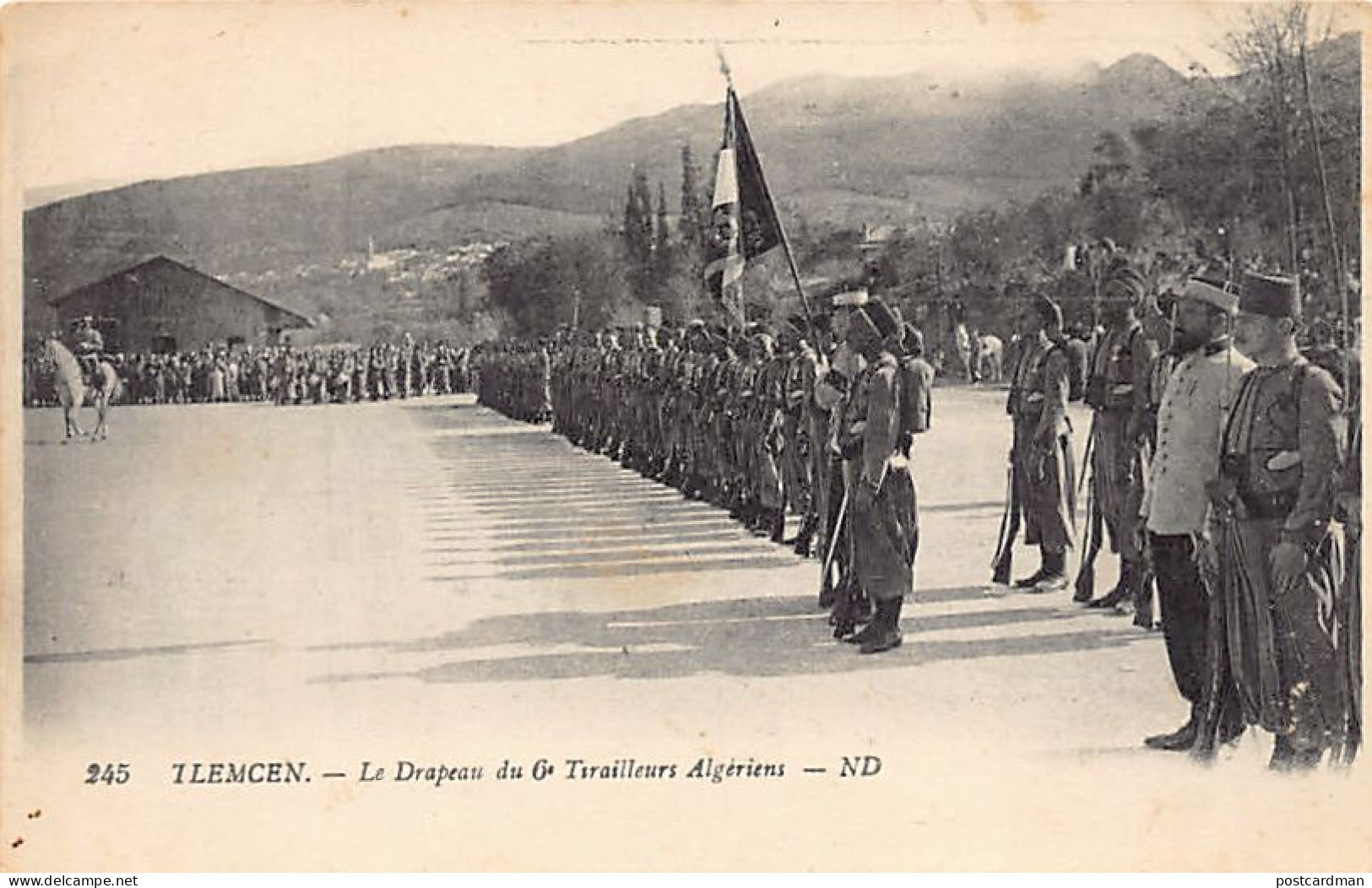 Algérie - TLEMCEN - Le Drapeau Du 6ème Régiment De Tirailleurs Algériens - Ed. N - Tlemcen