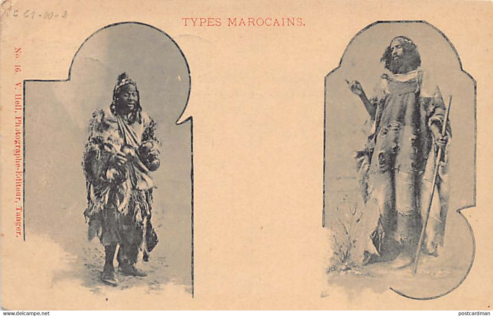 Maroc - TANGER - Types Marocains - VOYAGÉE EN 1902 - Ed. V. Hell 16 - Tanger