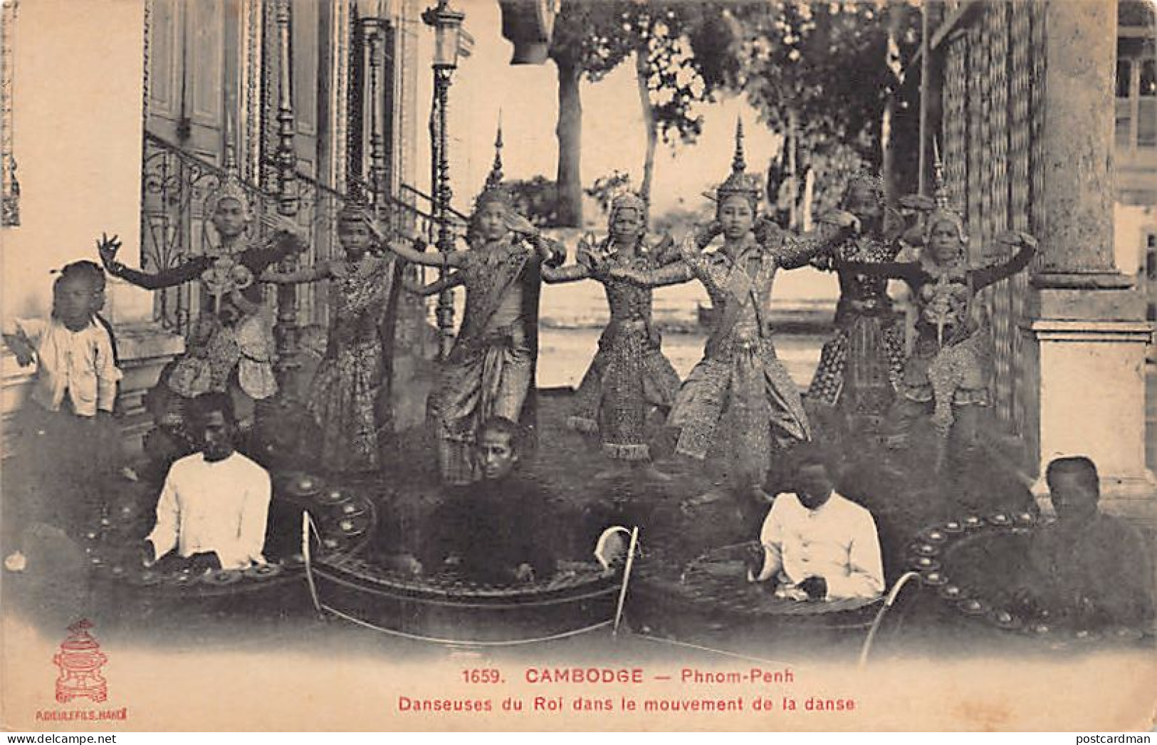 Cambodge - PHNOM PENH - Danseuses Du Roi Dans Le Mouvement De La Danse - Ed. P. Dieulefils 1659 - Kambodscha