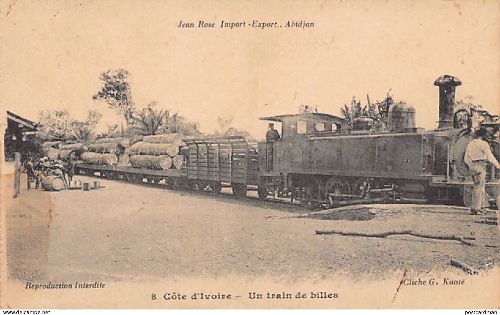 Côte D'Ivoire - Un Train De Billes De Bois - Cliché G. Kanté - Ed. Jean Rose 8 - Ivory Coast