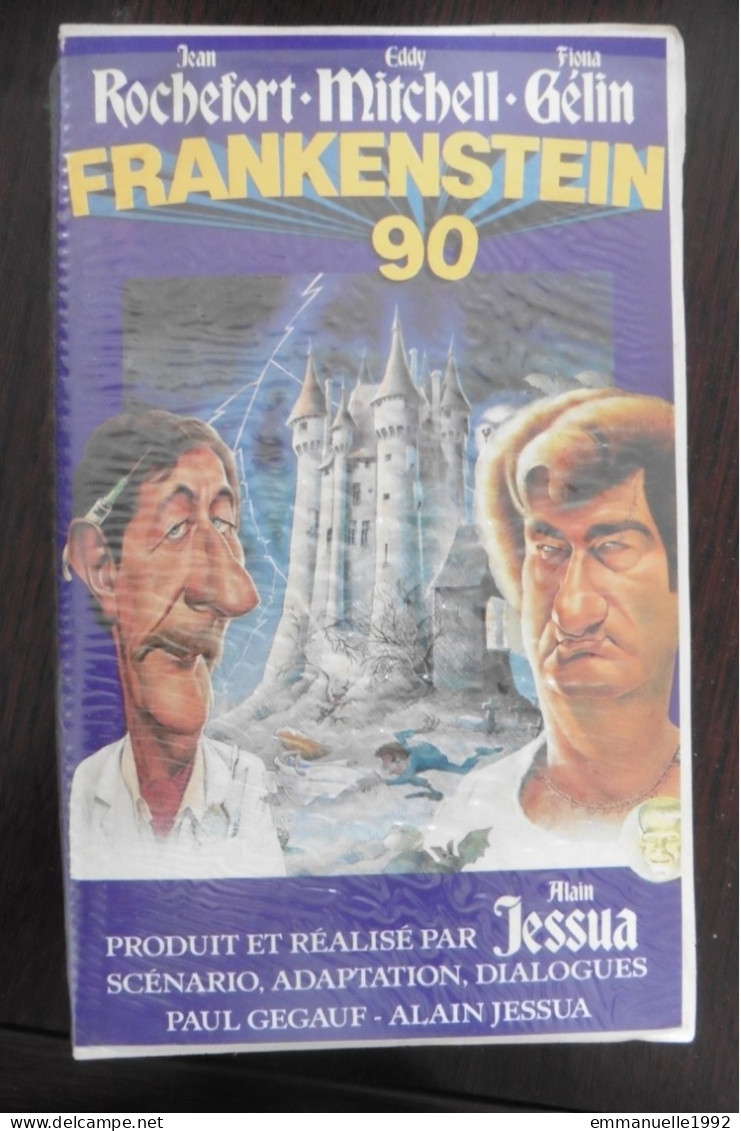 VHS Frankenstein 90 Alain Jessua Jean Rochefort Eddy Mitchell Fiona Gélin - RARE ! - Comedy