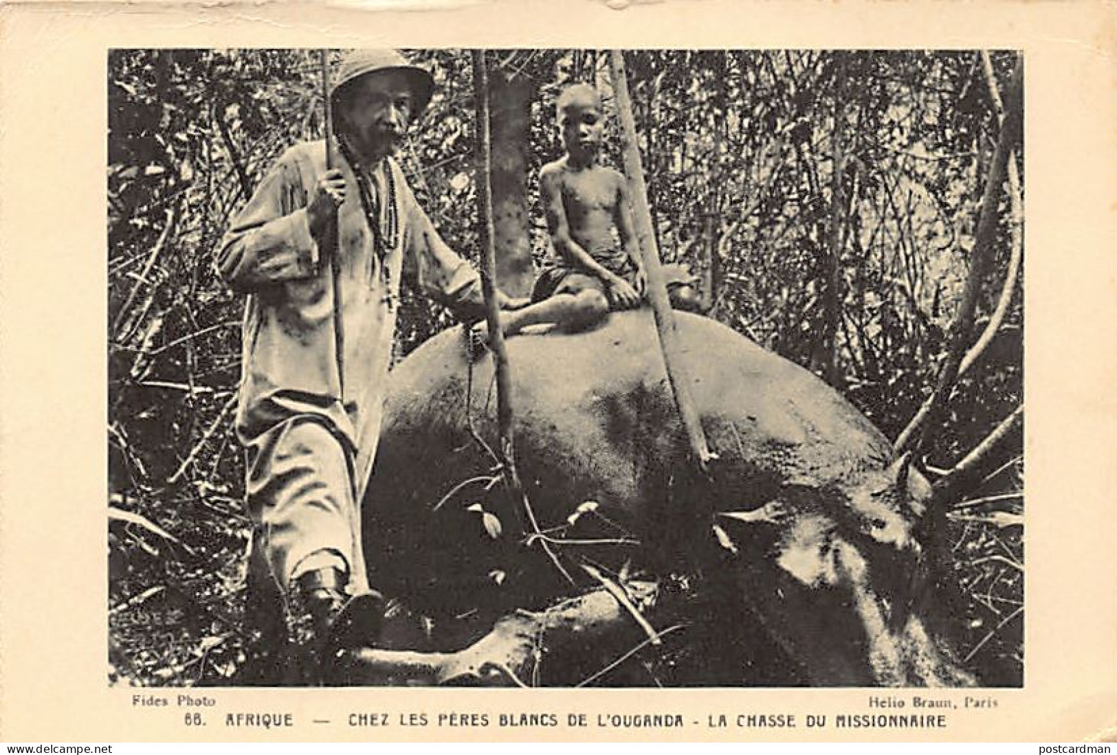 Uganda - Among The White Fathers Of Uganda, The Missionary Hunting The Hippopotamus - Publ. Propagation De La Foi 66 - Oeganda