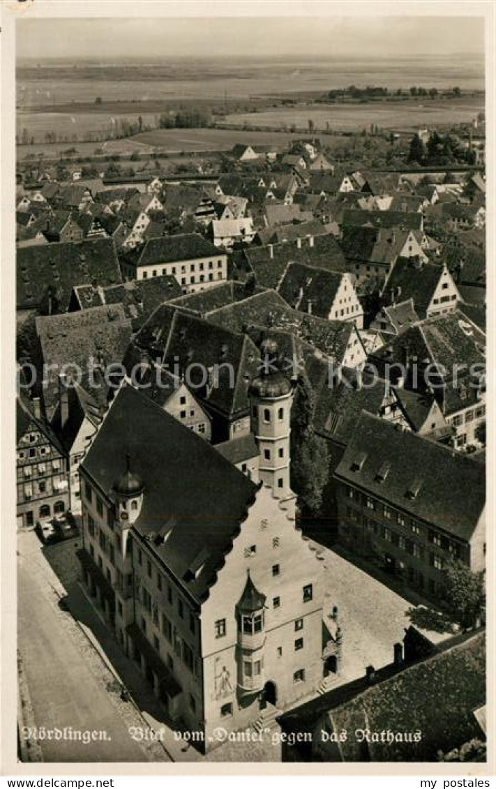 73334231 Noerdlingen Blick Vom Daniel Mit Rathaus Noerdlingen - Noerdlingen