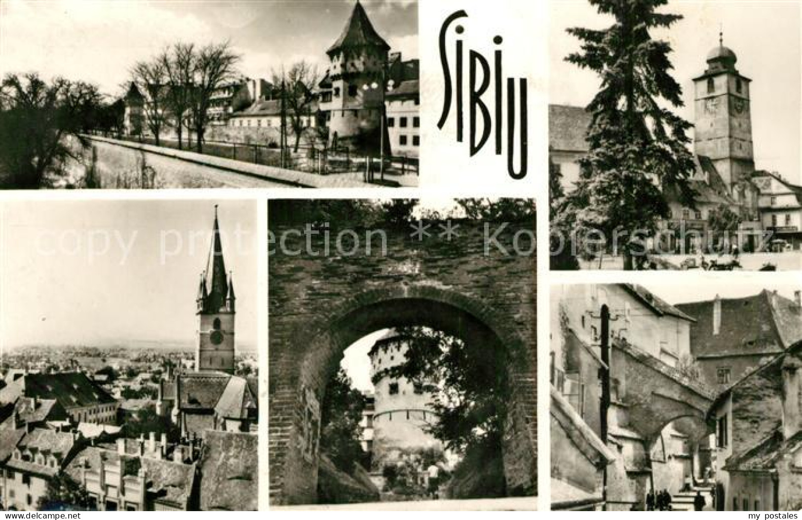 73334187 Sibiu Hermannstadt Schloss Kirche Tor Treppe Sibiu Hermannstadt - Rumänien
