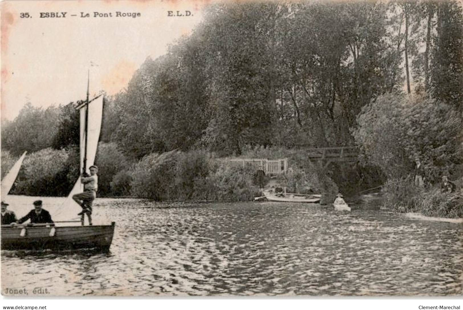 ESBLY: Le Pont Rouge - état - Esbly
