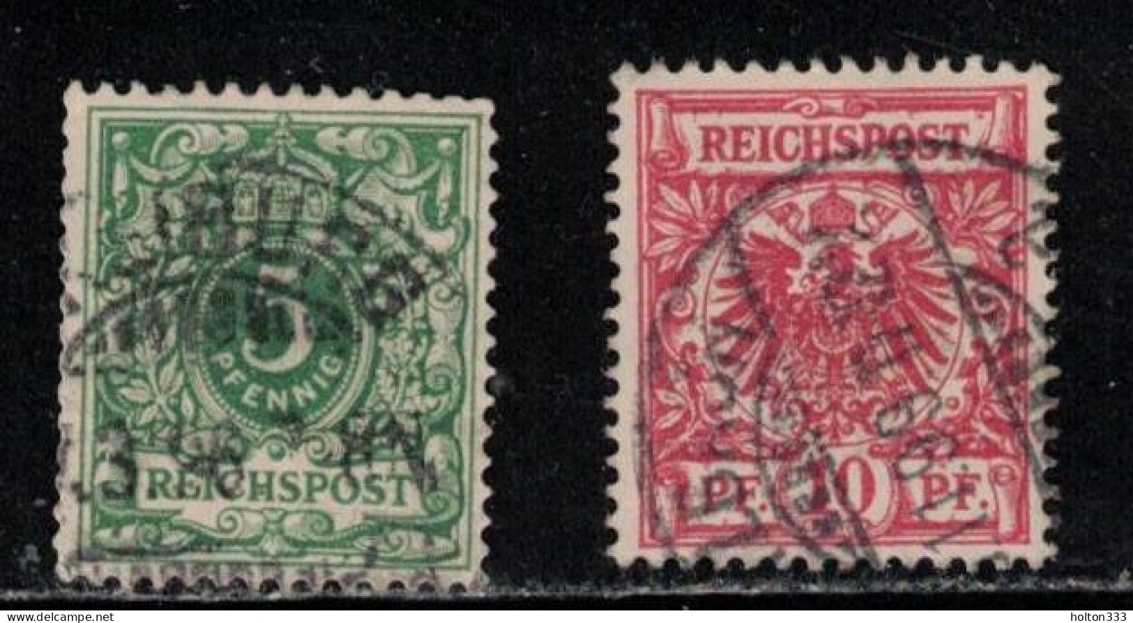 GERMANY Scott # 47-8 Used -  Reichspost - Used Stamps