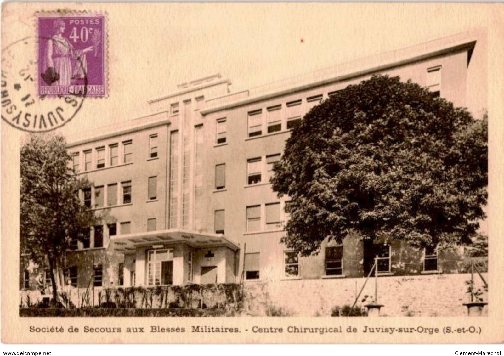 JUVISY-sur-ORGE: Société De Secours Aux Blessés Militaires Centre Chirurgical - Bon état - Juvisy-sur-Orge