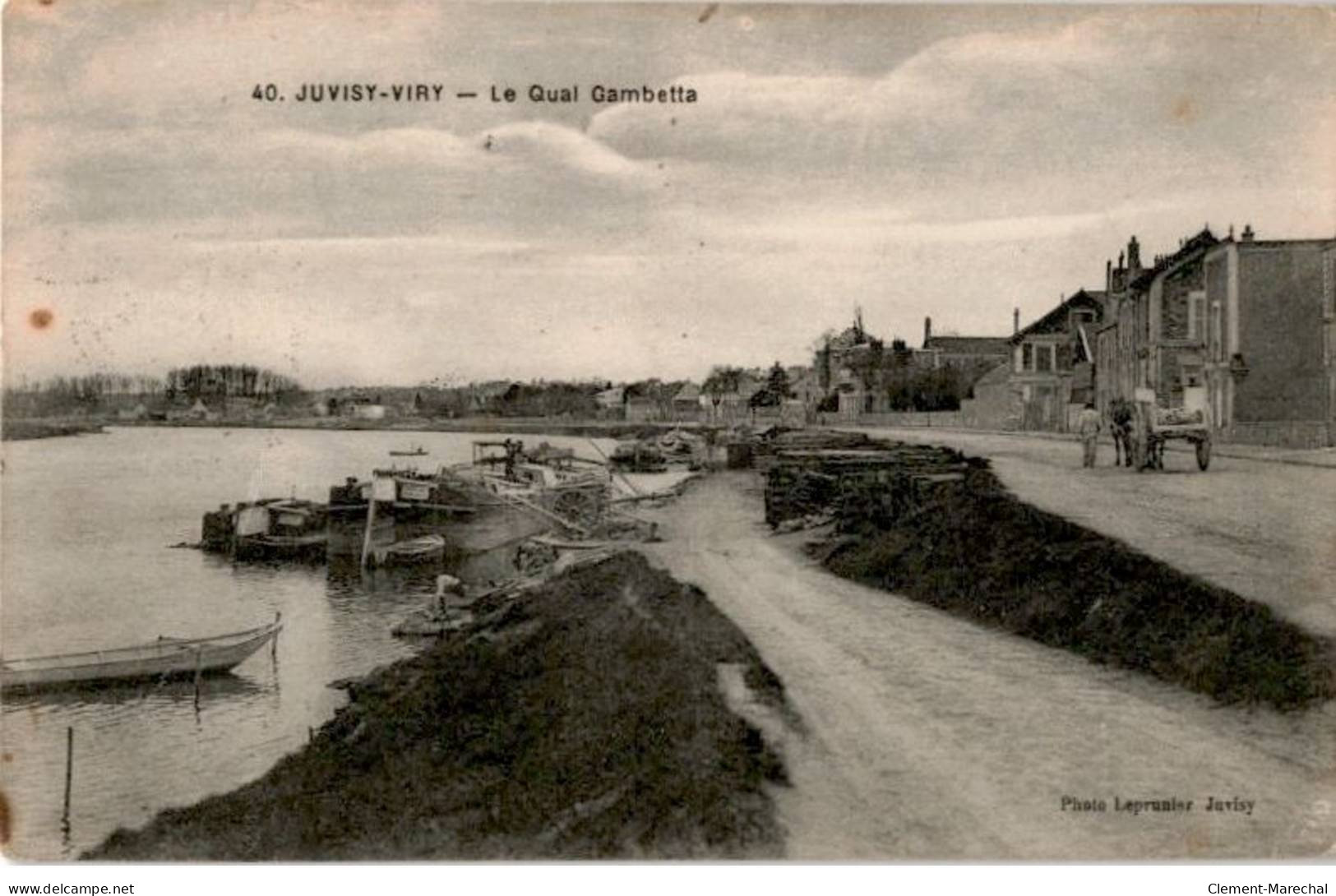 JUVISY-sur-ORGE: Quai Gambetta -  état - Juvisy-sur-Orge