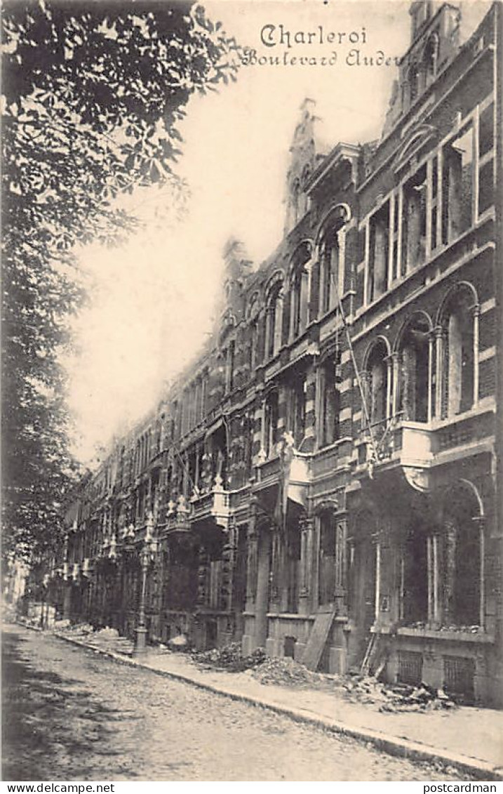 Belgique - CHARLEROI (Hainaut) Boulevard Audent Détruit Lors De La Première Guerre Mondiale - Charleroi