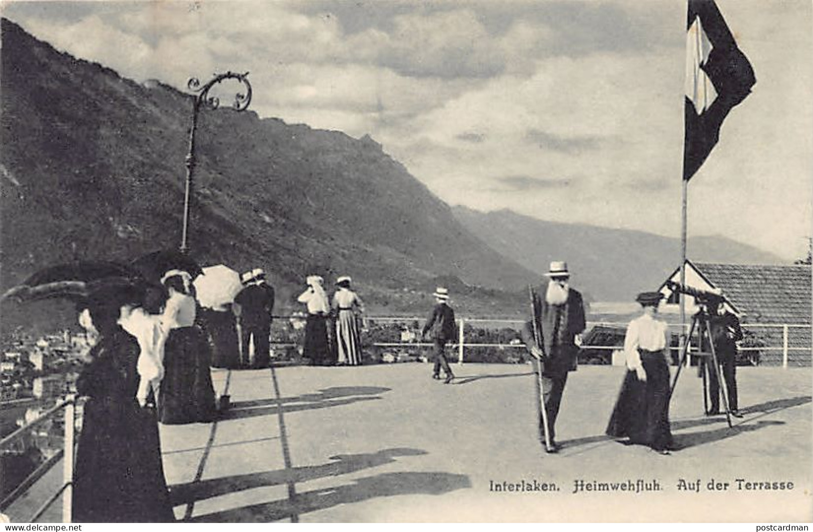 INTERLAKEN (BE) Heimwehfluh - Auf Der Terrasse - Verlag R. Gabler 8262 - Interlaken