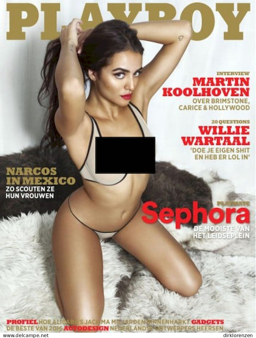 Playboy Magazine Netherlands 2016-12 Sephora Noori Natasha Legeyda - Non Classés