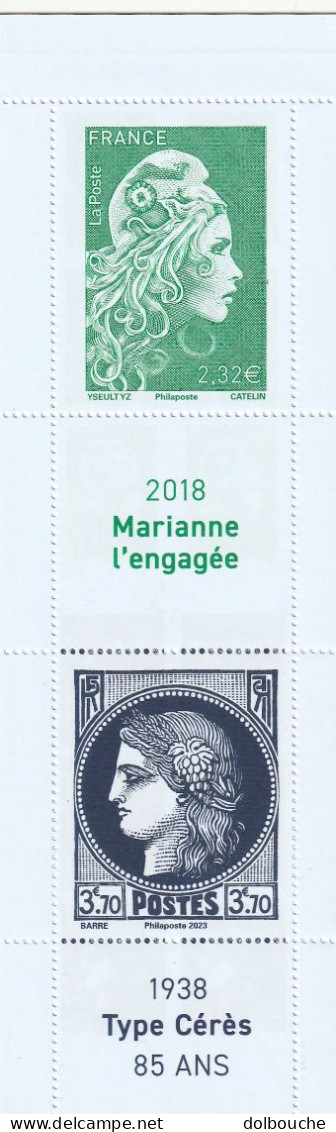 2023 France Neuf Marianne L'engagée + Ceres 85 Ans Fr 22 1040 - Mint/Hinged
