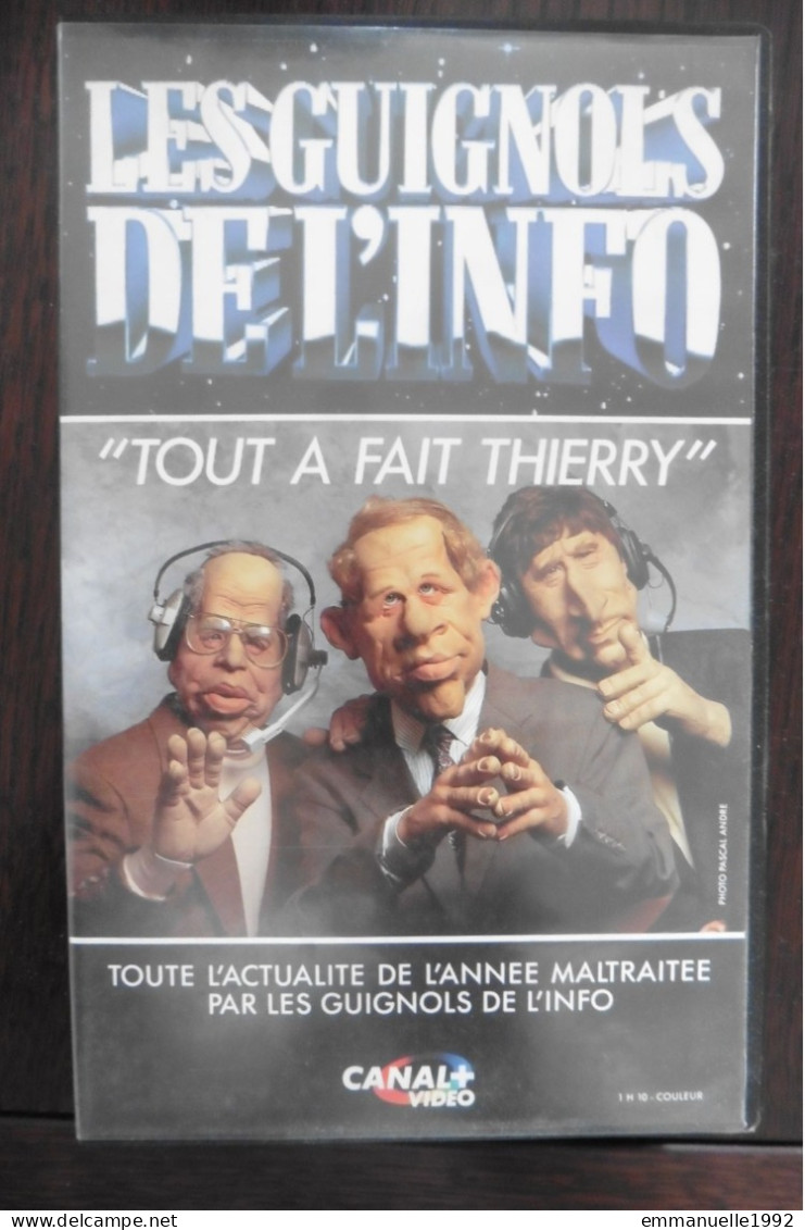 VHS Les Guignols De L'Info Tout à Fait Thierry Canal + Video 1992 Roland Larqué - RARE ! - TV-Serien